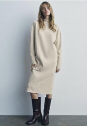 Сукня міді з м&acuteякої тканини Zara - S, M