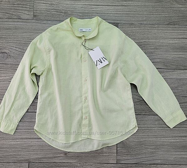 Сорочка із суміші льону для хлопчика Zara 134см 9років 