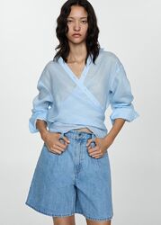 Джинсові шорти з защипами Mango - 34, 36, 38, 40, 42, 44, 46