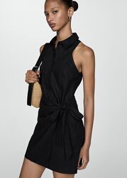Чорна коротка сукня з запахом Mango - S, M, L