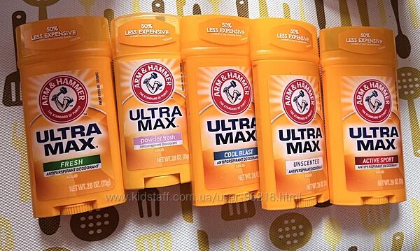 Arm & Hammer, UltraMax,  дезодорант-антиперспірант 73 г 