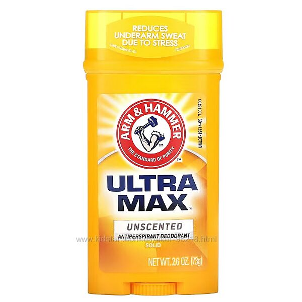 Arm & Hammer, UltraMax, дезодорант-антиперспірант без запаху