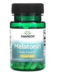 Swanson, мелатонін, 3 мг, 60 капсул