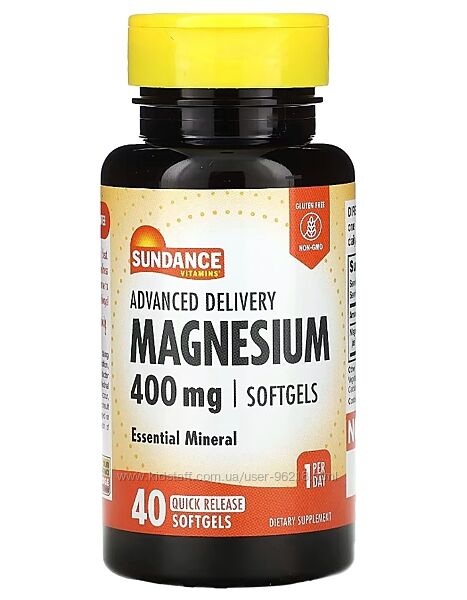 Sundance Vitamins, магній 400 мг, магнезіум