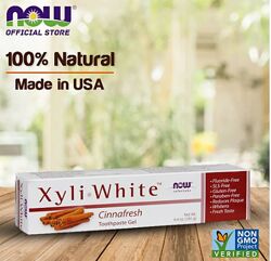 NOW Foods, XyliWhite, освіжаюча зубна паста-гель, зі смаком кориці, 181 г