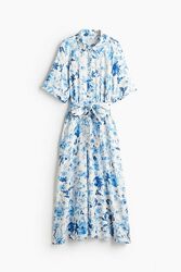 сукня-сорочка H&M виготовлена з білої віскози розмір хл