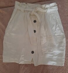 Юбка лен, H&M, р. S-M
