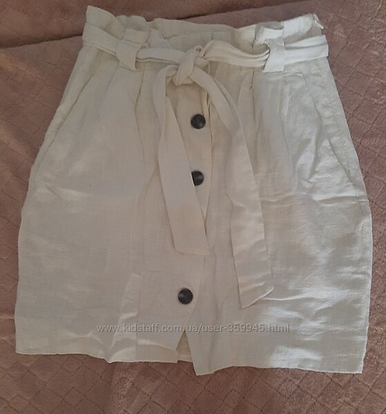 Юбка лен, H&M, р. S-M