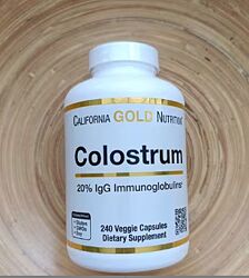 California Gold Nutrition, Молозиво концентрированное, 240 капсул