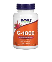 Витамин С 1000 мг с шиповником now foods, c-1000, 100 таблеток