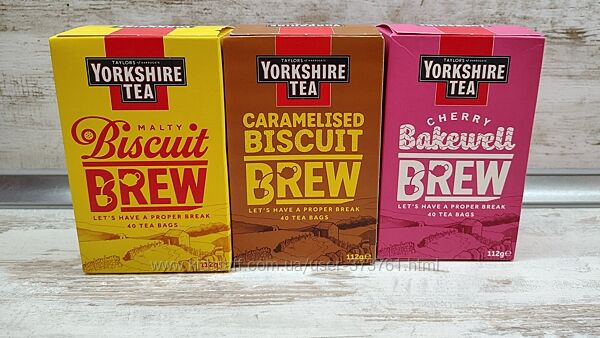 Yorkshire Tea Malty Biscuit Brew Tea англійський чай в пакетиках 