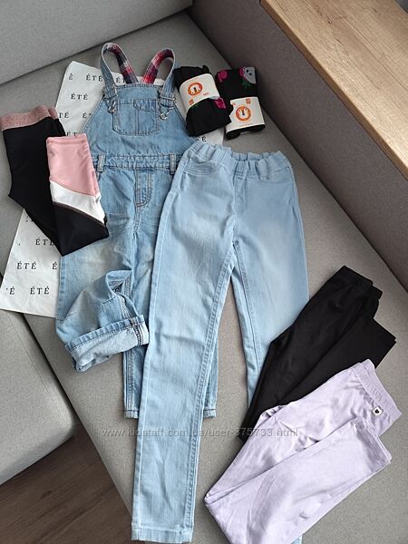 Штани брюки джинси легінси колготки до школи лосіни 116 122 128 134, 5-10 р