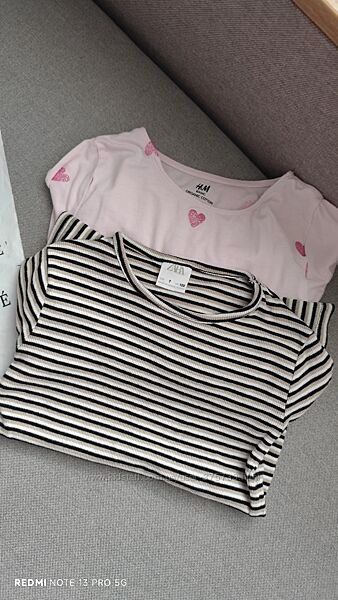 Опис набір реглан лонгслів водолаза котон zara, h&m 116/122 6-8 років 