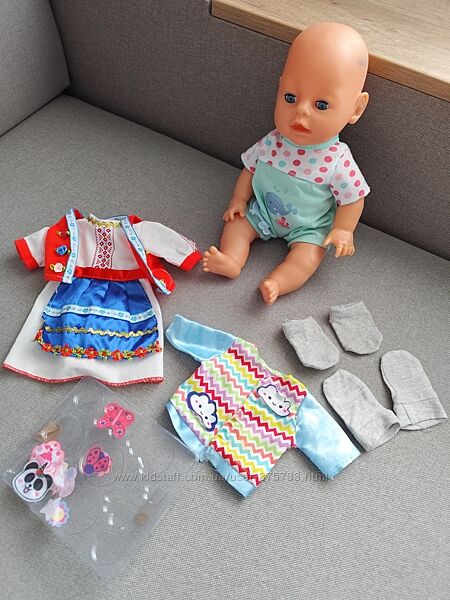 дефект Кукла пупс 33 см Yale baby одяг для пупсика