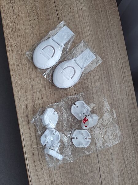 Захист від дітей заглушки у розетку та блокатори шафи замок безпека