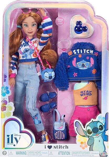 Кукла лялька Дісней Стіч Стич дисней Disney ILY 4EVER Stitch фанатка 