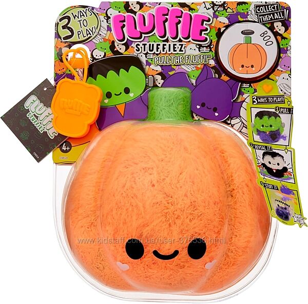 Мягкая игрушка антистресс Fluffie Stuffiez Хэллоуин тыква Halloween Pumpkin