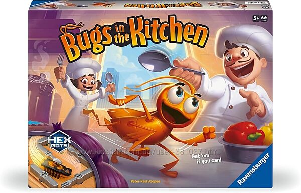 Настільна гра ravensburger bugs in the kitchen кукарача таракан на кухне