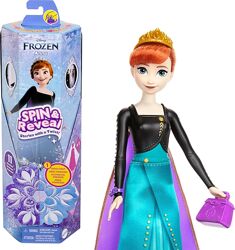 Лялька Mattel Disney Princess Frozen Anna Spin and Reveal  Крути и прояви 