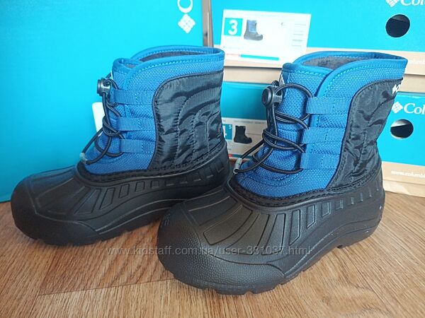 Дитячі зимові чоботи черевики columbia powderbug snowlite lace snow сапоги