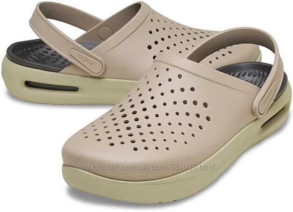 Чоловічі сабо Crocs InMotion Taupe 46-47 M12 мужские оригінал америка 20996