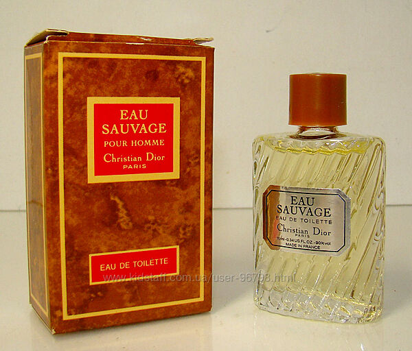 Мініатюра Christian Dior Eau Sauvage edt, 10 мл. Оригінал. Вінтаж.