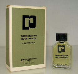 Мініатюра Paco Rabanne Pour Homme Paco Rabanne 4 мл. Оригінал. Вінтаж.