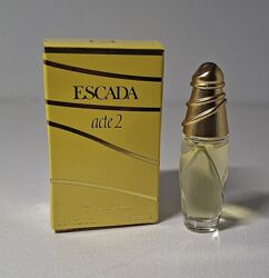 Мініатюра Escada Acte 2 edp, 4мл. Оригінал. Вінтаж