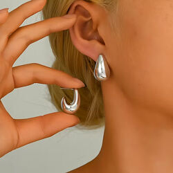 Серьги шарики капли золото серебро