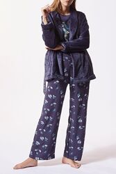 Etam пижама тройка, домашний костюм 