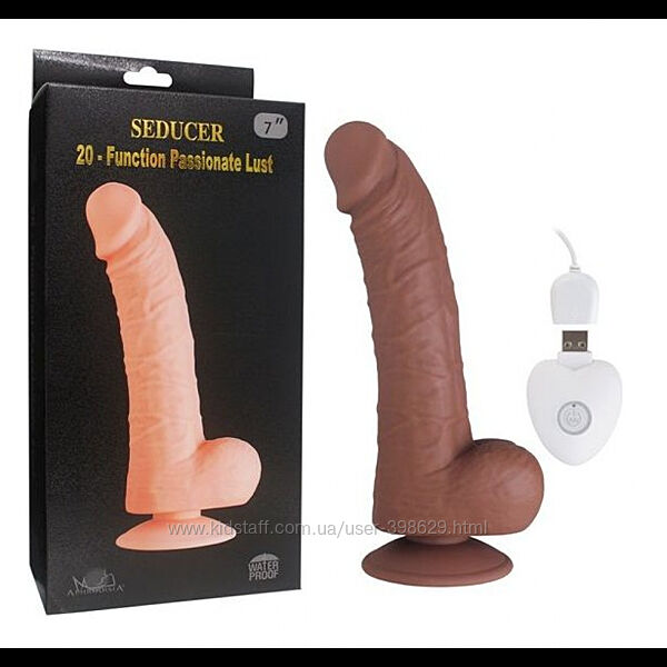 Фаллоимитатор с вибрацией USB SEDUCER 7