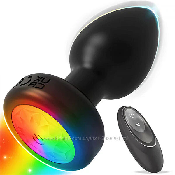 Анальная пробка Led Rainbow butt plug