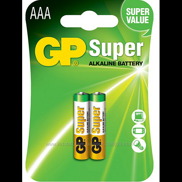 Батарейка щелочная GP Super Alkaline LR03 AAA