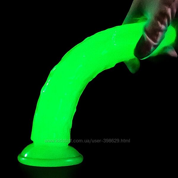Фаллоимитатор GlowDildo Deep Light M