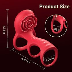 Насадка на пенис RoseX Dual Vibe Ring