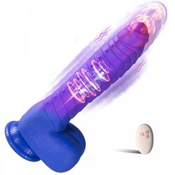 Фаллоимитатор на присоске с вибрацией и движением BeSex USB