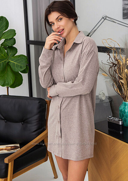 Халат жіночий на гудзиках Роксан