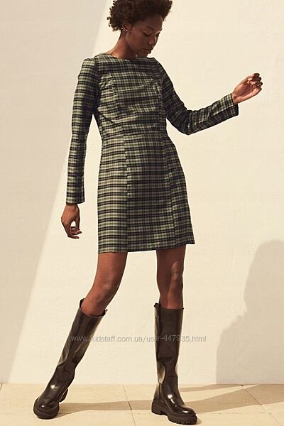 Сукня в клітинку з добавкою ліоцелла H&M, S