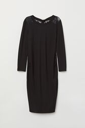 Елегантна чорна сукня для вагітних H&M MAMA, M