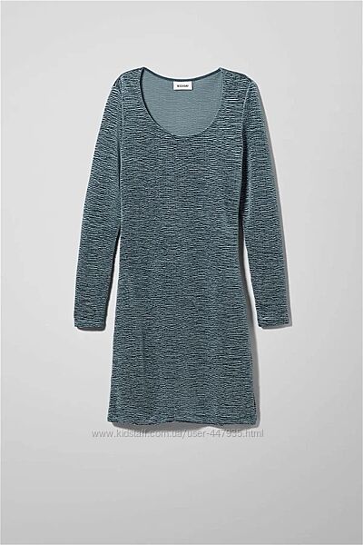Стильна сукня з жатого оксамиту WEEKDAY Cindy, S