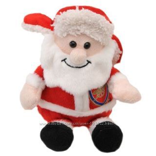 Санта Клаус с эмблемой футбольного клуба Арсенал Лондон