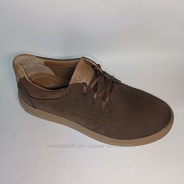 Чоловічі туфлі з натурального нубуку