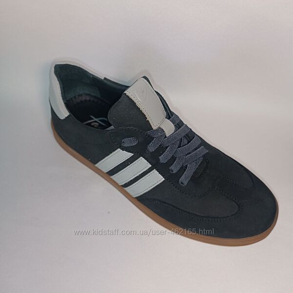 Шкіряні чоловічі кеди зі шнурівкою на гнучкій та легкій підошві