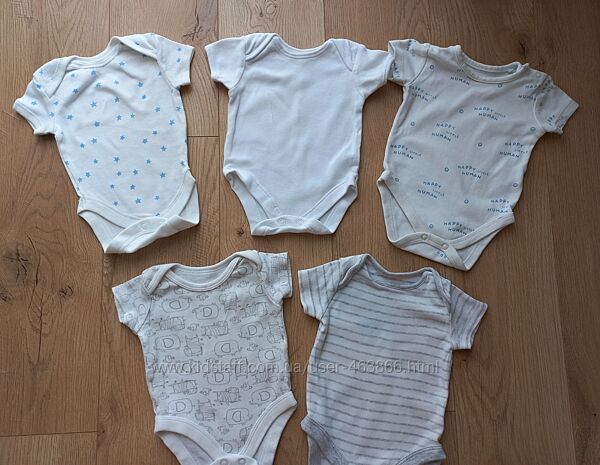 Комплект боді для малюка від народження до 3 місяців 5 штук  9