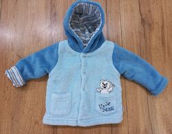 Тепла флісова кофта для хлопчика від народження до 3 місяців   