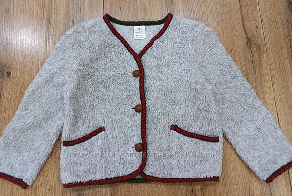 Теплий кардиган для дівчинки з вишитими елементами 6 років   