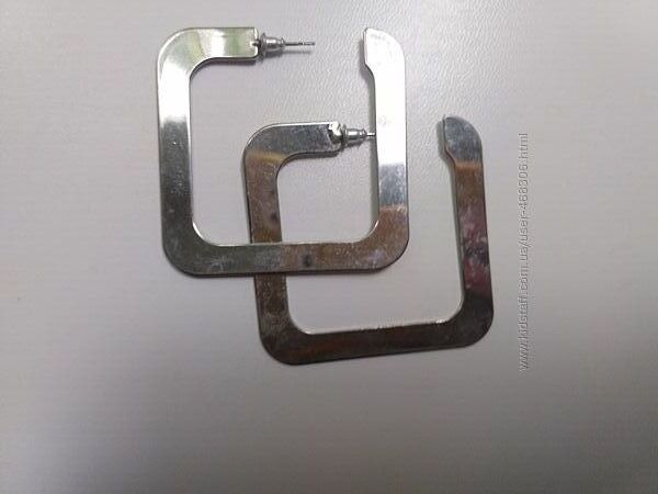 Серьги металл