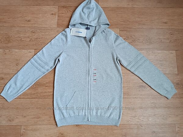 Світло-сіра худі з бавовни для підлітків LC Waikiki 1213 років / 152158 