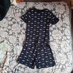 Летний трикотажный костюм на мальчика 6-8 лет 122-128 см