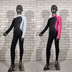 Комбінезон гімнастика. Комбинезон со стразами трико гимнастика 122-176